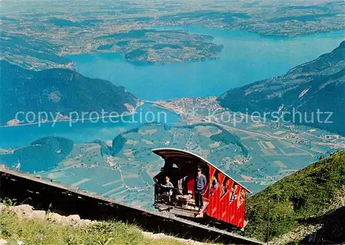 AK / Ansichtskarte Zahnradbahn Stanserhornbahn Vierwaldstaettersee Luzern  Kat. Bergbahn