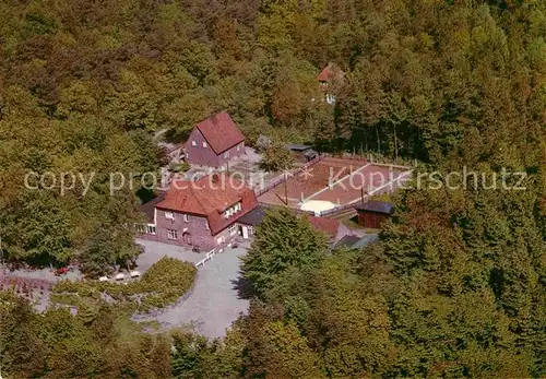 AK / Ansichtskarte Wingst Gasthaus Zur Koenigstanne Fliegeraufnahme Kat. Wingst