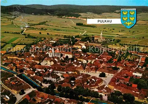 AK / Ansichtskarte Pulkau Fliegeraufnahme Pfarrkirche Hl Michael  Kat. Pulkau