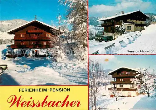 AK / Ansichtskarte Oberau Wildschoenau Tirol Ferienheim Weissbacher Pension Ahornhof 