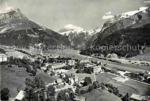 AK / Ansichtskarte Engelberg OW mit Titlis Spannoerter und Hahnen Urner Alpen Kat. Engelberg