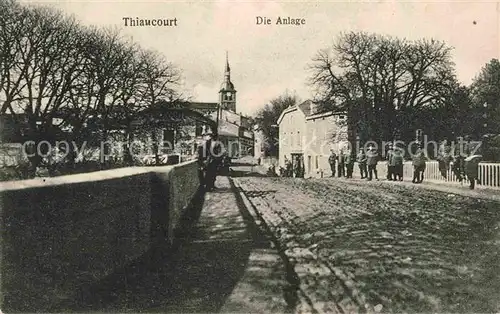 AK / Ansichtskarte Thiaucourt Regnieville Anlage Soldaten Kriegsschauplatz  Kat. Thiaucourt Regnieville