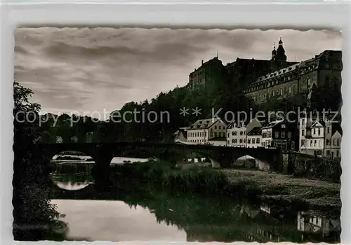 AK / Ansichtskarte Weilburg Lahn Schloss Lahnbruecke