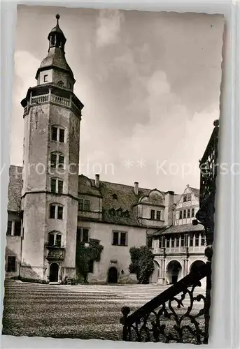 AK / Ansichtskarte Weilburg Lahn Schlosshof Pfeiferturm