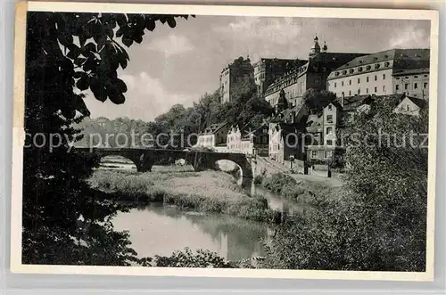 AK / Ansichtskarte Weilburg Lahn Schloss Lahnbruecke