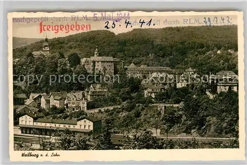 AK / Ansichtskarte Weilburg Lahn Panorama 