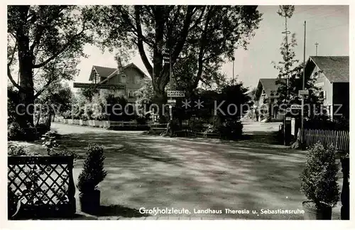 AK / Ansichtskarte Grossholzleute Gasthof Pension Adler Landhaus Theresia und Sebastiansruhe Kat. Isny im Allgaeu