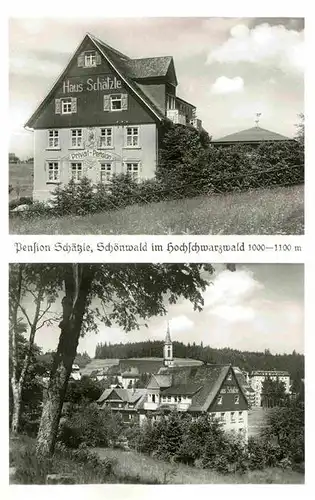 AK / Ansichtskarte Schoenwald Schwarzwald Pension Schaetzle  Kat. Schoenwald im Schwarzwald