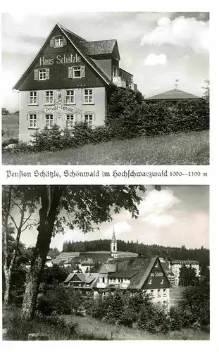 AK / Ansichtskarte Schoenwald Schwarzwald Pension Schaetzle  Kat. Schoenwald im Schwarzwald