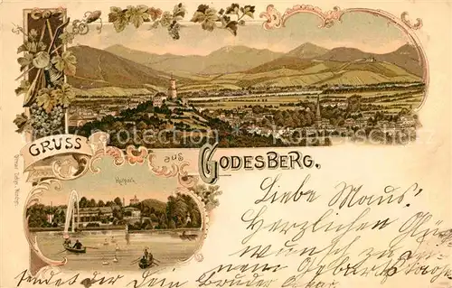 AK / Ansichtskarte Bad Godesberg Kurpark Litho Kat. Bonn