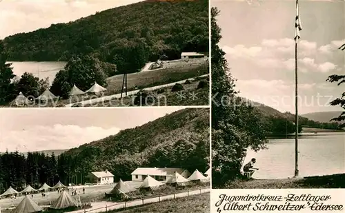 AK / Ansichtskarte Schmittlotheim Jugendrotkreuz Zeltlager Albert Schweitzer Edersee Kat. Voehl