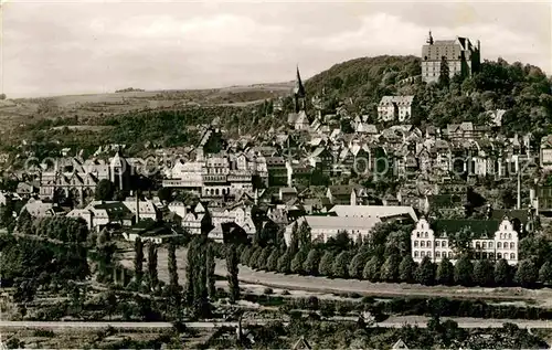 AK / Ansichtskarte Marburg Lahn Panorama Universitaetsstadt Schloss Kat. Marburg