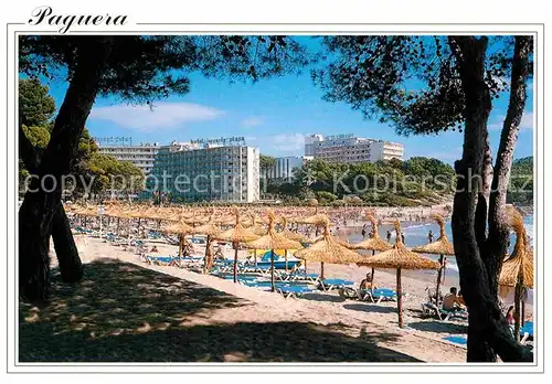 AK / Ansichtskarte Paguera Mallorca Islas Baleares Panorama Strand Hotels Playa de Tora Kat. Calvia