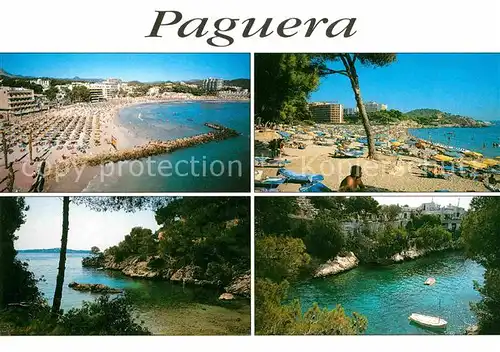 AK / Ansichtskarte Paguera Mallorca Islas Baleares Panorama Kueste Bucht Strand Kat. Calvia