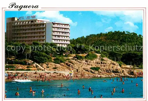 AK / Ansichtskarte Paguera Mallorca Islas Baleares Hotel Lido Park Strand Kat. Calvia