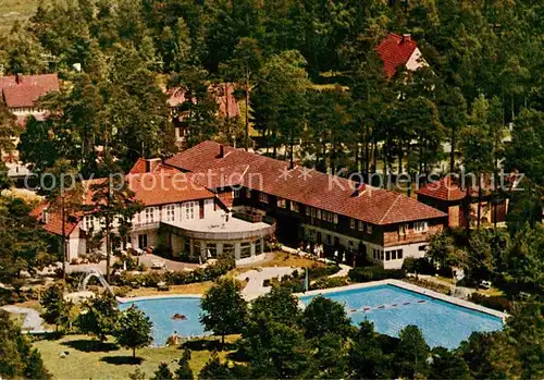 AK / Ansichtskarte Hermannsburg Waldhotel am Schwimmbad  Kat. Hermannsburg