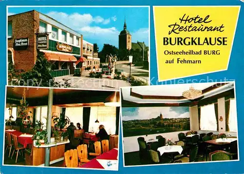 AK / Ansichtskarte Burg Fehmarn Hotel Burgklause  Kat. Fehmarn