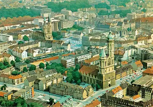 AK / Ansichtskarte Braunschweig Fliegeraufnahme St. Andreas Kirche St. katharinen Kirche Theater  Kat. Braunschweig