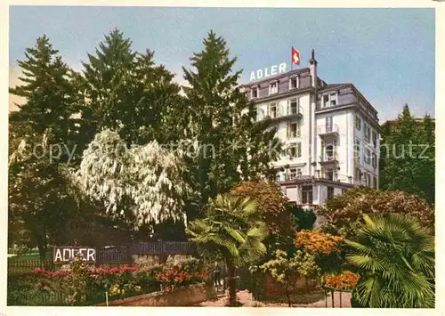 AK / Ansichtskarte Lugano TI Hotel Adler  Kat. Lugano