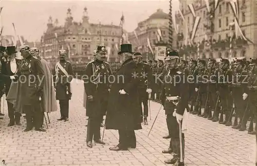 AK / Ansichtskarte Bern BE Besuch Kaiser Wilhelm II. Bundespraesident Forrer Kat. Bern