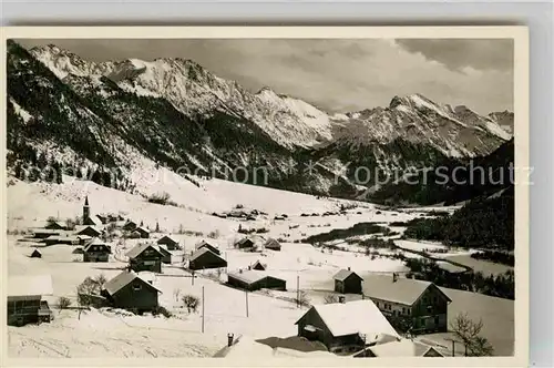 AK / Ansichtskarte Hinterstein Bad Hindelang Gaishorn Rauhhorn Kugelhorn aelpelespitze Winter