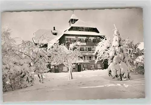 AK / Ansichtskarte Lamm Kniebis Kurhotel Winter Kat. Freudenstadt