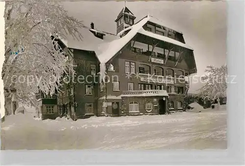 AK / Ansichtskarte Lamm Kniebis Kurhotel Winter Kat. Freudenstadt