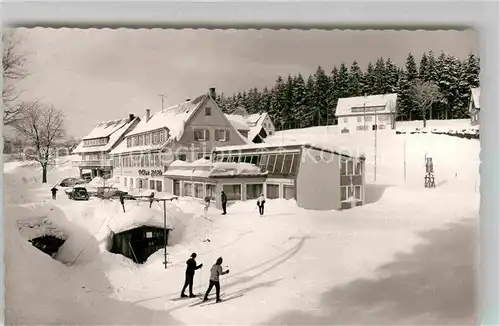 AK / Ansichtskarte Kniebis Freudenstadt Gasthof Pension Waldhorn Winter  Kat. Freudenstadt