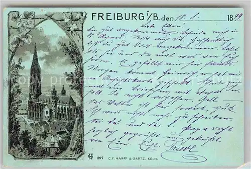 AK / Ansichtskarte Freiburg Breisgau Muenster Kat. Freiburg im Breisgau