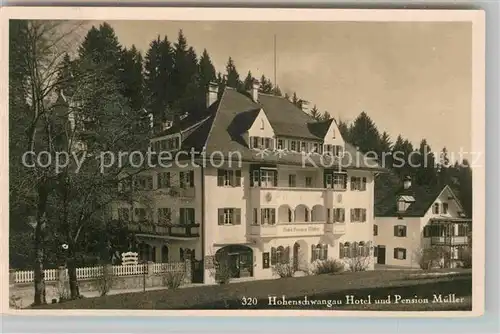 AK / Ansichtskarte Hohenschwangau Hotel Pension Mueller Kat. Schwangau