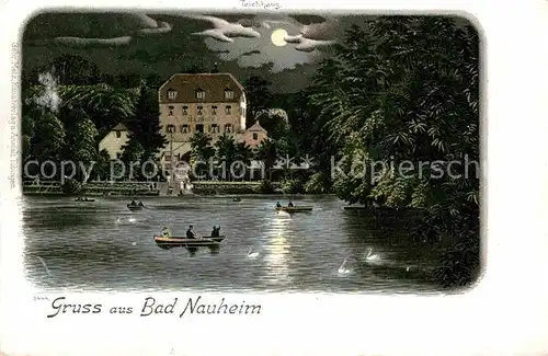 AK / Ansichtskarte Bad Nauheim Teichhaus Litho Kat. Bad Nauheim