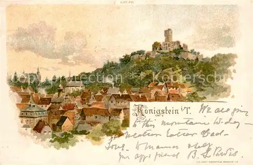 AK / Ansichtskarte Koenigstein Taunus Burgruine  Kat. Koenigstein im Taunus