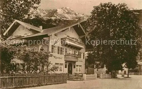 AK / Ansichtskarte Garmisch Partenkirchen Gasthof zur Linde  Kat. Garmisch Partenkirchen