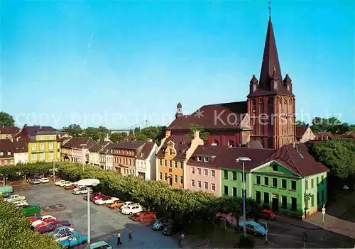 AK / Ansichtskarte Uerdingen Markt mit Blick auf St Peter Kirche Kat. Krefeld