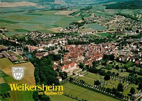 AK / Ansichtskarte Weikersheim Fliegeraufnahme Kat. Weikersheim