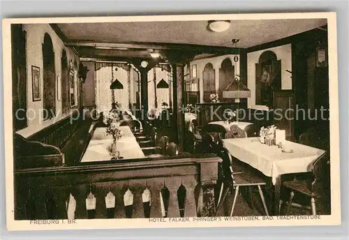 AK / Ansichtskarte Freiburg Breisgau Hotel Falken Weinstube Kat. Freiburg im Breisgau