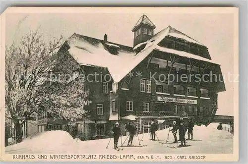 AK / Ansichtskarte Lamm Kniebis Kurhaus Winterlandschaft Kat. Freudenstadt