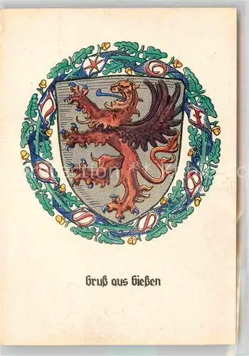 AK / Ansichtskarte Giessen Lahn Wappen Kat. Giessen