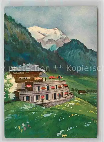 AK / Ansichtskarte Oberdorf Bad Alpenhof Kuenstlerkarte Kat. Bad Hindelang