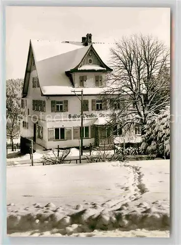 AK / Ansichtskarte Steinwald Gasthof Winter Kat. Lossburg