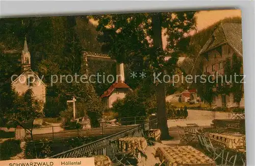 AK / Ansichtskarte Hoellsteig Gasthaus zum Sternen Kapelle Kat. Hinterzarten
