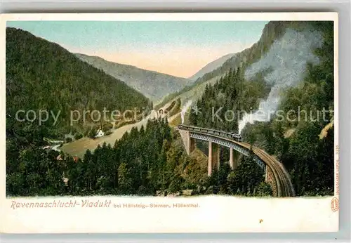 AK / Ansichtskarte Hoellental Schwarzwald Ravennaschlucht Viadukt Kat. Buchenbach