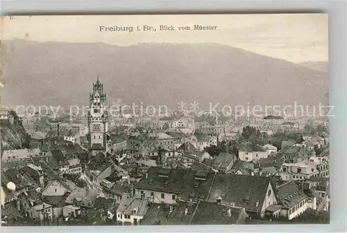 AK / Ansichtskarte Freiburg Breisgau Blick vom Muenster Kat. Freiburg im Breisgau