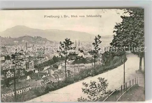 AK / Ansichtskarte Freiburg Breisgau Blick vom Schlossberg Kat. Freiburg im Breisgau