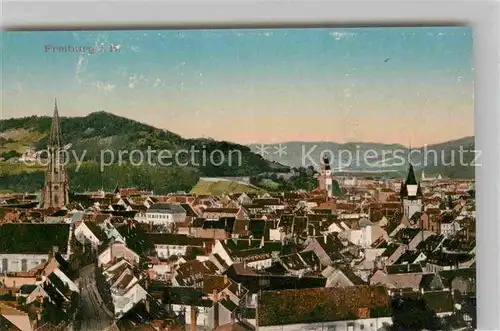 AK / Ansichtskarte Freiburg Breisgau Panorama Kat. Freiburg im Breisgau
