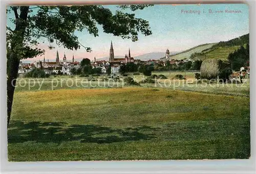 AK / Ansichtskarte Freiburg Breisgau Blick vom Rebhaus Kat. Freiburg im Breisgau