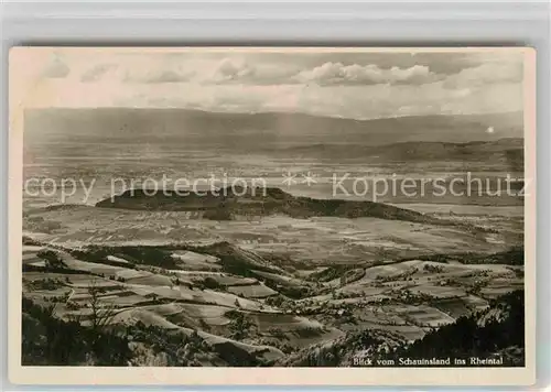 AK / Ansichtskarte Freiburg Breisgau Blick vom Schauinsland ins Rheintal Kat. Freiburg im Breisgau