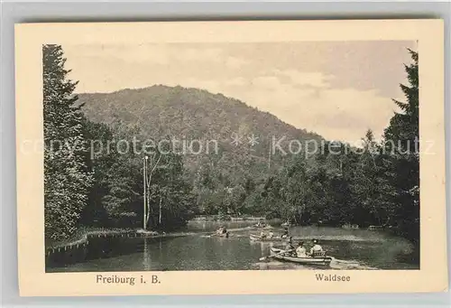 AK / Ansichtskarte Freiburg Breisgau Waldsee Kat. Freiburg im Breisgau