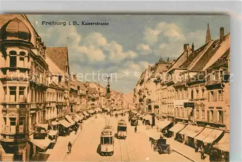 AK / Ansichtskarte Freiburg Breisgau Kaiserstrasse Kat. Freiburg im Breisgau