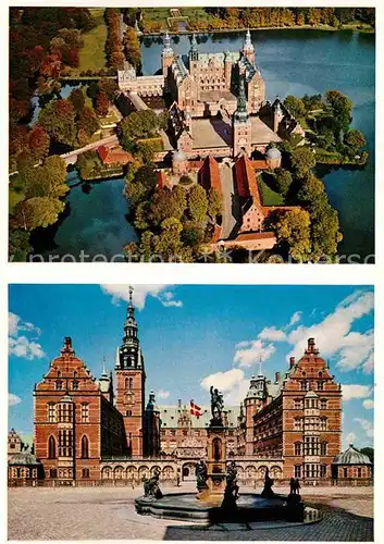 AK / Ansichtskarte Frederiksborg Slot Schloss Brunnen Fliegeraufnahme Kat. Frederiksberg